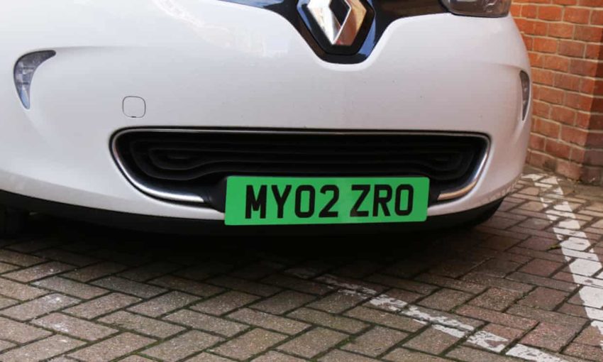 Green number plates