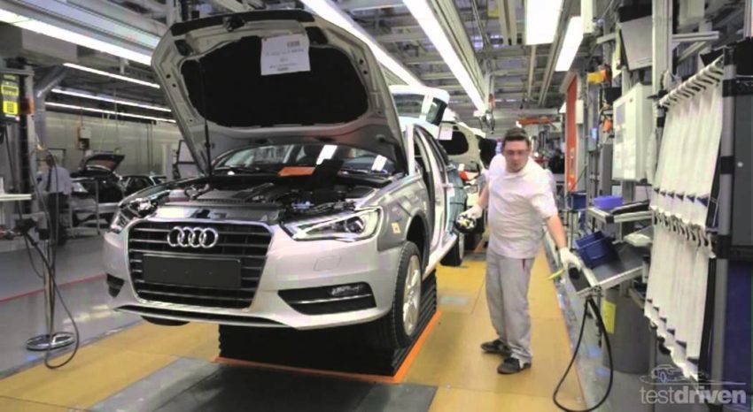 Audi car production