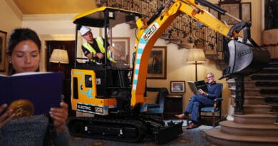 JCB electric digger