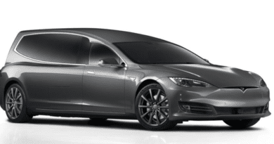 Tesla Model S-derived hearse revealed to cater for 'eco-funerals'