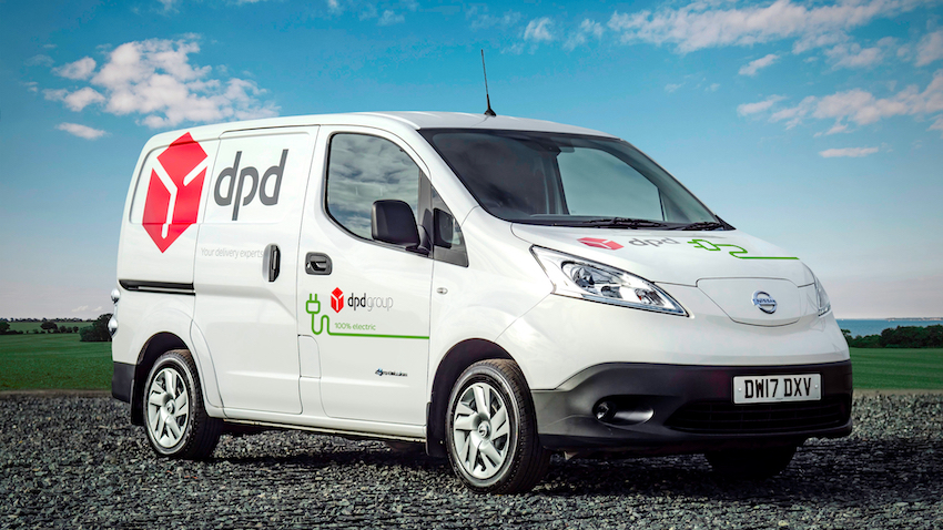 DPD electric Nissan van