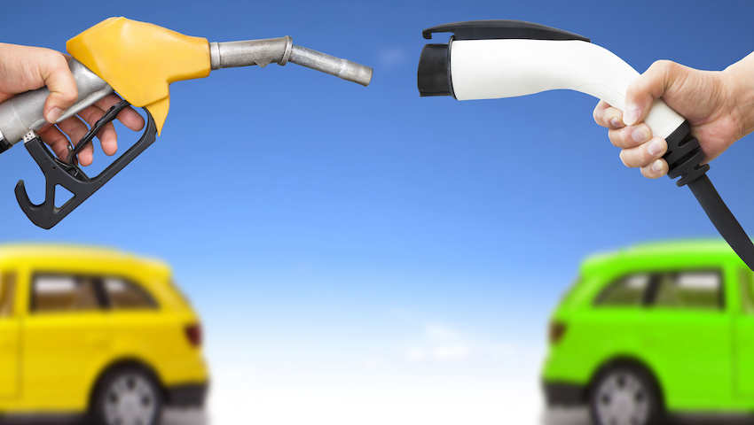 electric charging petrol fuel pump