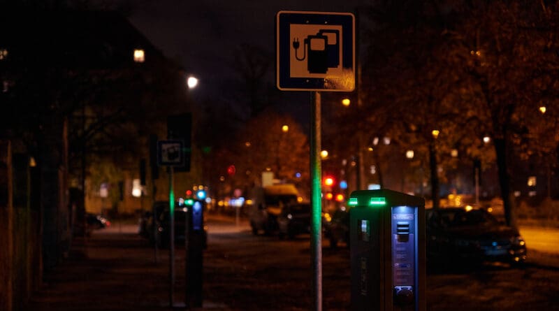 night ev charging bay