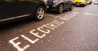 EV electric vehicle chargepoint bay