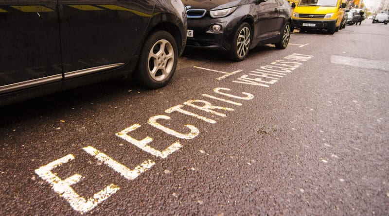 EV electric vehicle chargepoint bay