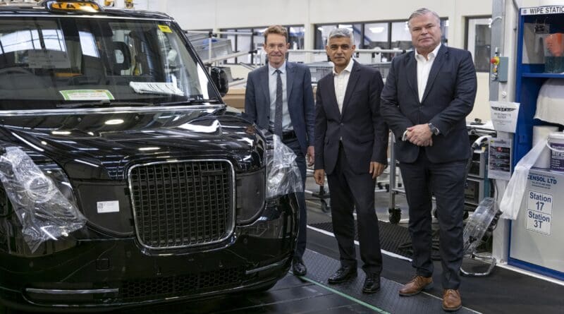 LEVC hosts Mayor of London Sadiq Khan and Mayor of the West Midlands Andy Street on visit to LEVC factory