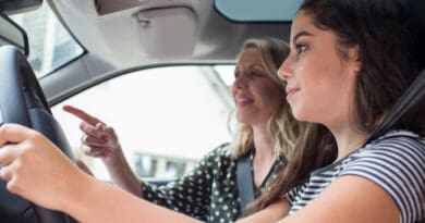 Driving lessons in electric car