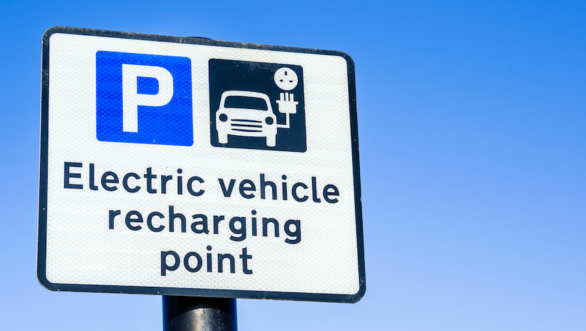 ev charging point bay UK