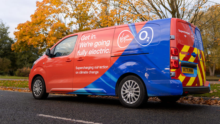 Virgin Media O2 EV van