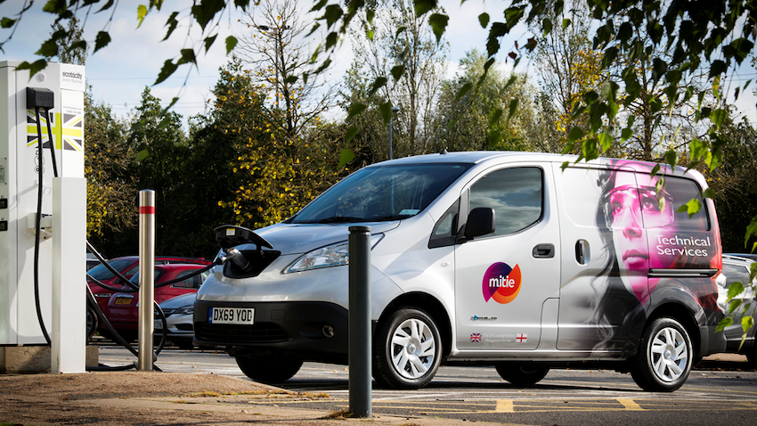 Mitie electric van