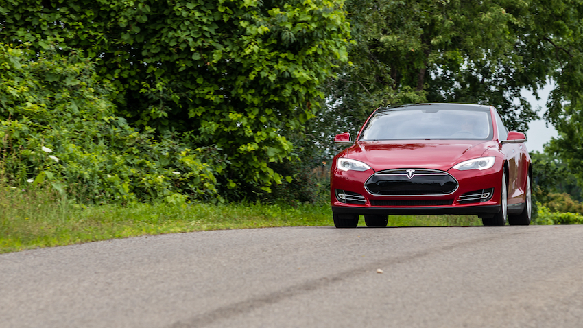 Red Tesla Model S