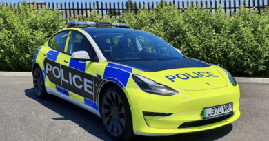 Tesla Model 3 police northants