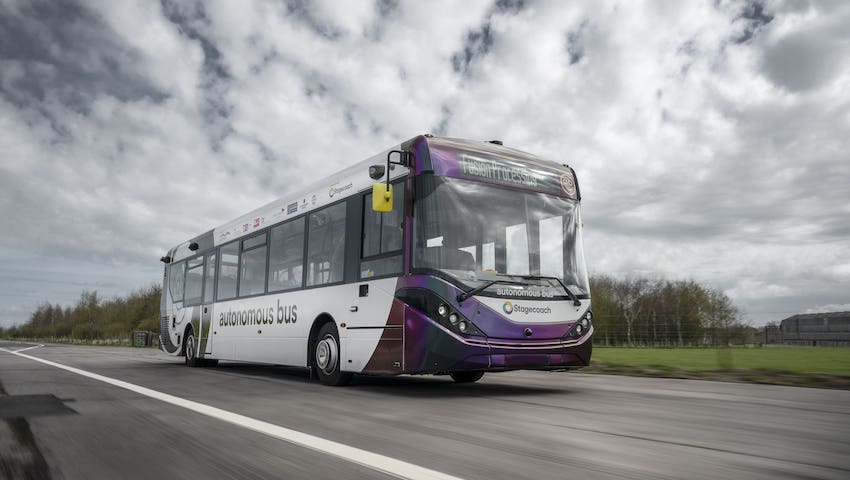 Stagecoach electric autonomous bus