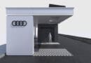 Rendering of the Audi charging hub site in Zurich