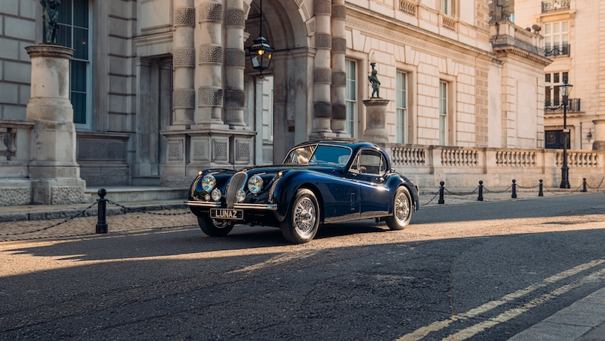 Lunaz electric Jaguar 1952 XK120