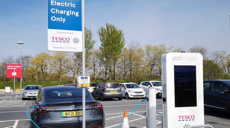 Pod Point volkswagen ev charging