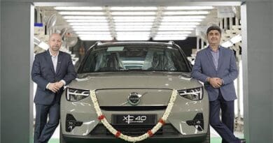 Luxury carmaker Volvo Car India today rolled out its first assembled-in-India all-electric SUV XC40 Recharge from its Hoskote plant near Bengaluru.
