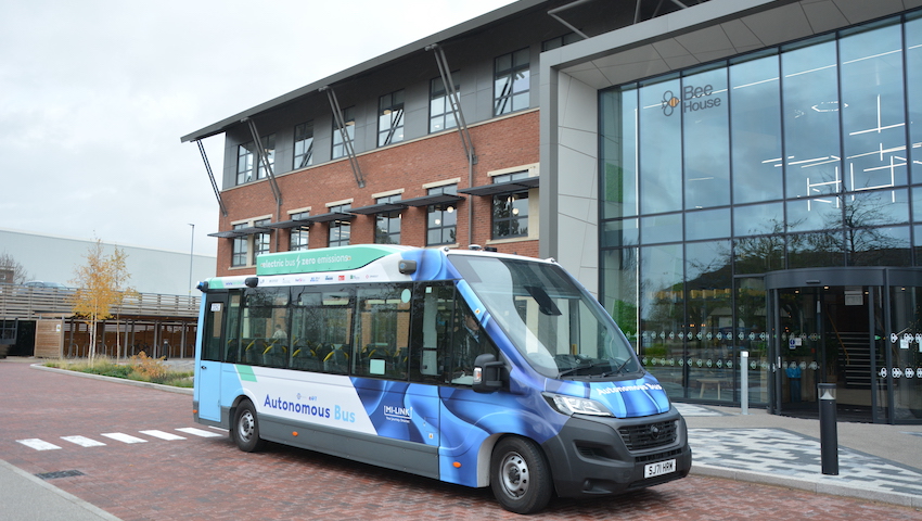 Bee House Milton Park autonomous bus