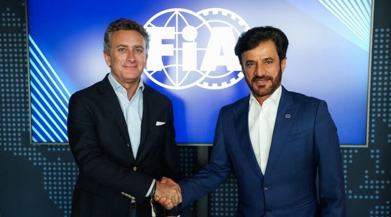 AGAG Alejandro with BEN SULAYEM Mohammed (uae), President of the FIA, portrait, during the 2023 Formula 1 Qatar Airways Hungarian Grand Prix, 11th round of the 2023 Formula One World Championship from July 21 to 23, 2023 on the Hungaroring, in Mogyoro