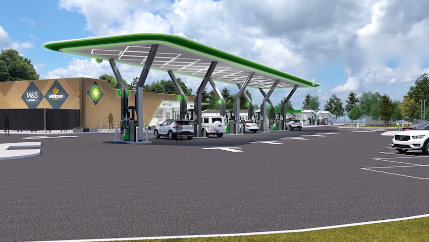 bp pulse EV charging South Mimms