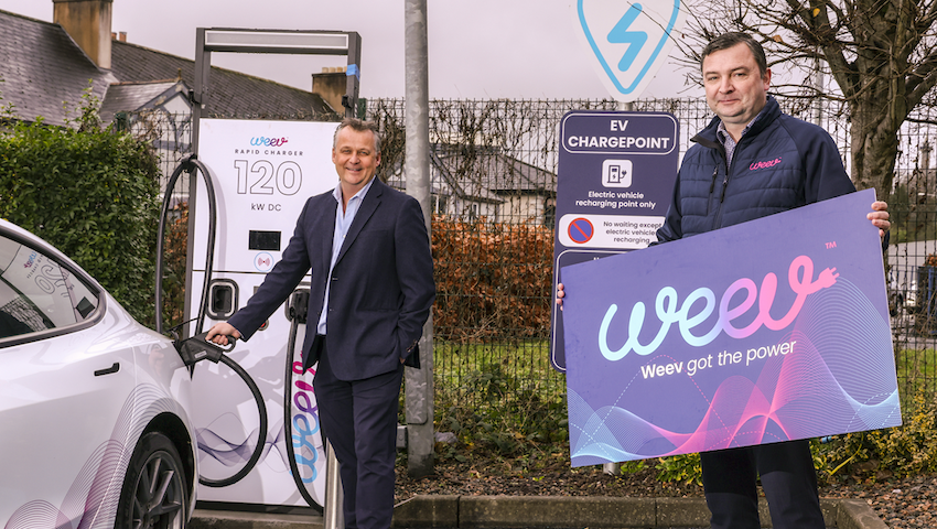 Weev installs Enniskillen’s first rapid EV charger