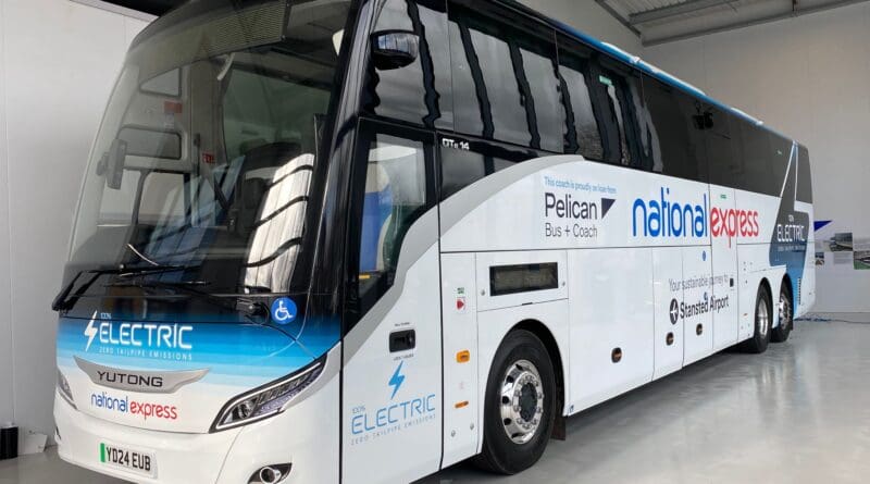 Travel operator National Express is to become the UK’s first coach company to trial a new battery electric vehicle on one of its routes.