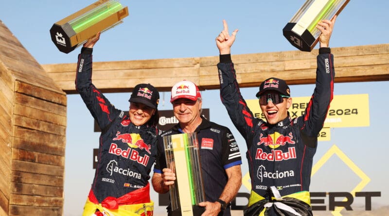 Fraser McConnell and Laia Sanz delivered a stellar performance, clinching victory for ACCIONA | SAINZ XE Team (ASXE) in Round 2 of the Desert X Prix.