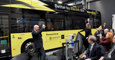 Warrington has given the public its first look at the all-electric future of the town’s bus service.