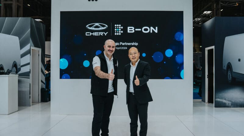 European EV specialist B-ON is teaming up with Chinese automotive giant Chery to develop a new range of electric vans.