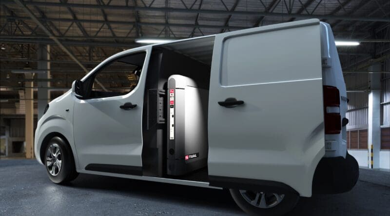 A UK firm has launched a new portable charging system that it says could save businesses hundreds of thousands of pounds.