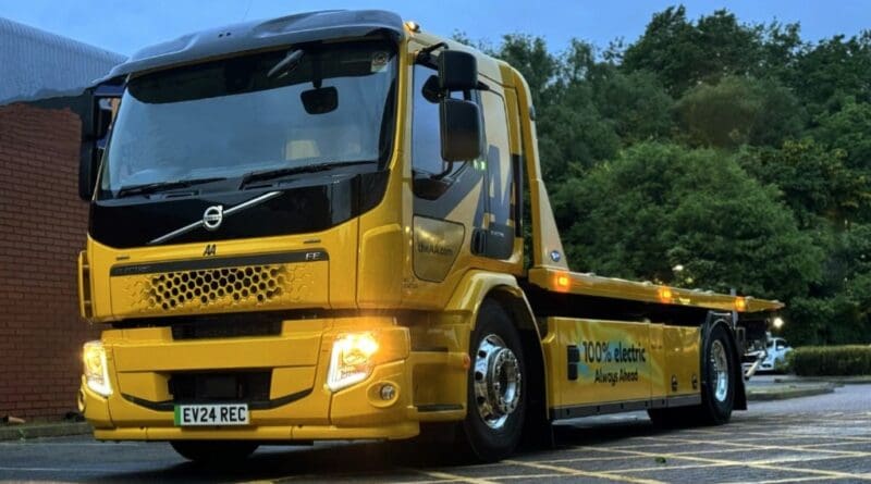 The AA has become the UK’s first breakdown service to add all-electric recovery trucks to its fleet.
