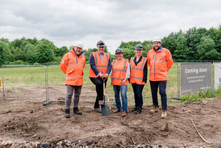 InstaVolt has broken ground at the site of what will be the UK’s largest rapid-only EV charging hub.