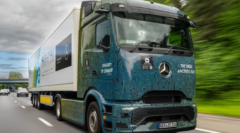 The battery-powered Mercedes-Benz eActros 600 has proven its mettle in the UK by completing a demanding five-day, 1,400-mile journey across the country.