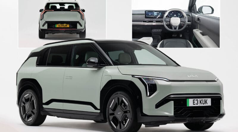 The Kia EV3 will cost from £32,995 when it goes on sale later this year, making it Kia’s cheapest all-electric model.