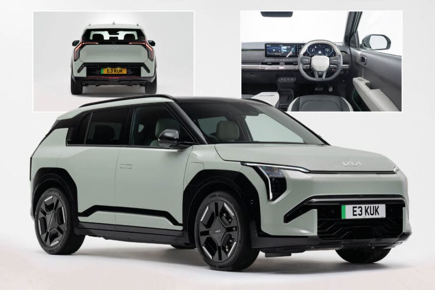 The Kia EV3 will cost from £32,995 when it goes on sale later this year, making it Kia’s cheapest all-electric model.