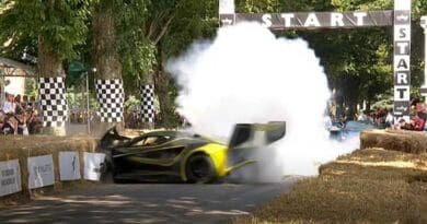 In a dramatic and unfortunate turn of events, Lotus's £2 million Evija X electric hypercar made its debut at the Goodwood Festival of Speed on Thursday, only to crash within seconds.