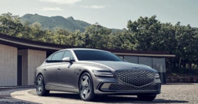 Genesis has updated its G80 executive saloon to bring more legroom, improved range and a new ‘chauffeur mode’ for the ultimate passenger comfort.