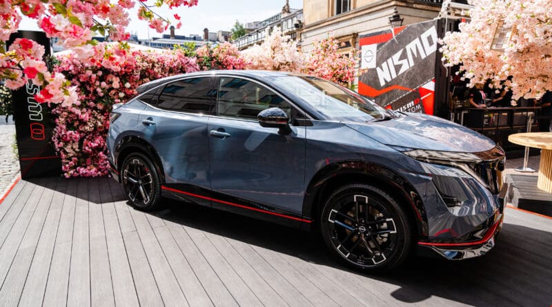 Nissan has revealed more details about its Ariya Nismo performance model, including its power, 0-62mph time and a host of body and chassis upgrades.