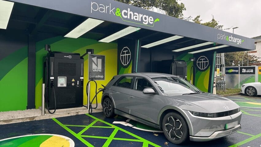 The UK’s most powerful electric car chargers have gone into operation at a service station in Blackpool.