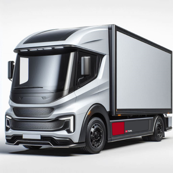 Electric commercial vehicle specialist TUAL has revealed a new swappable powerbank for electric HGVs that it says can get a truck back on the road in less than five minutes.