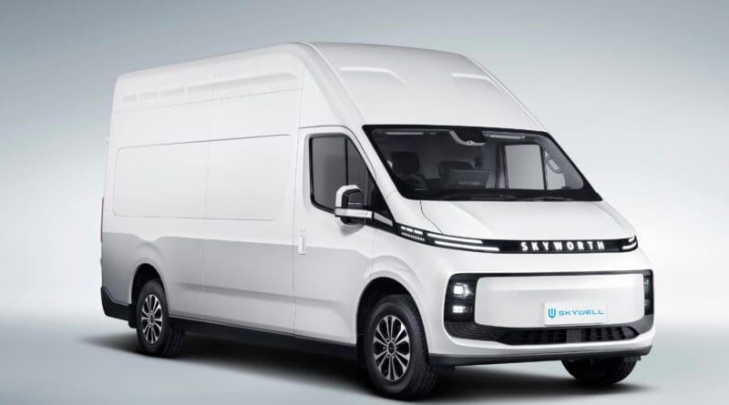 Chinese car and van maker Skywell has confirmed it will launch its first all-electric commercial vehicle in Europe next year.