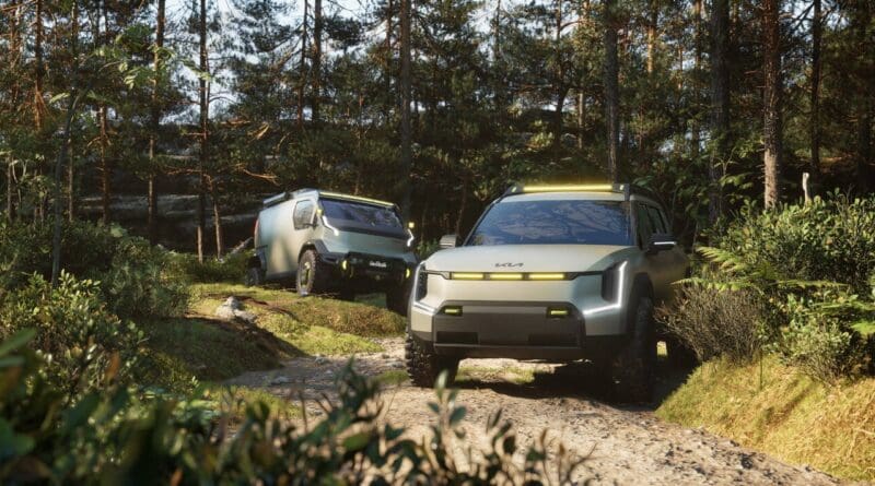 Kia has given its award-winning seven-seat EV9 a tough new look with the EV9 ADVNTR concept.
