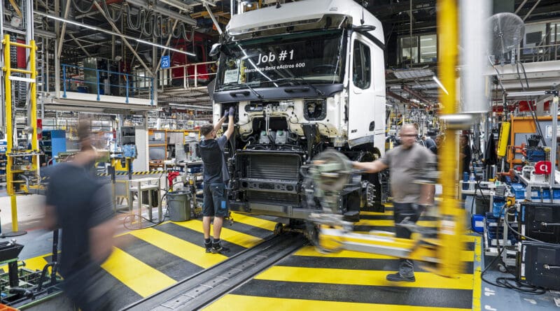 Mercedes-Benz trucks has kicked off series production of its largest all-electric truck – the eActros 600.