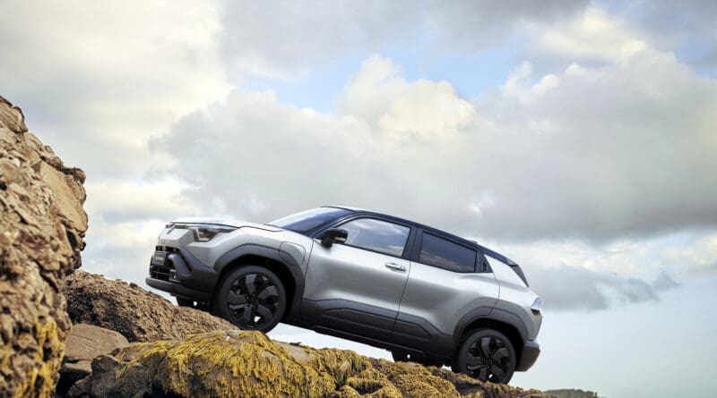 Suzuki has revealed that its first all-electric car will be named e Vitara and will rival compact SUVs such as the Kia EV3.
