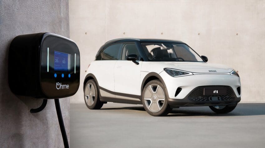 Smart UK has chosen charging specialist Ohme as its official home charging partner.