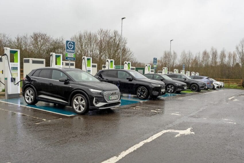 National Highways is trialling a ‘kinetic battery’ system to support high-speed EV charging at motorway service stations.