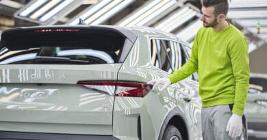 Skoda has started full-scale manufacturing of its all-electric compact Elroq SUV at its main factory in Mlada Boleslav, Czechia.