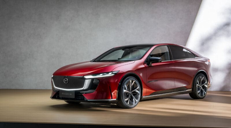 Mazda has unveiled its second EV for Europe – the Mazda6e – promising up to 258 and a range of more than 340 miles.