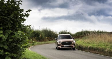 Mazda CX-80 driving