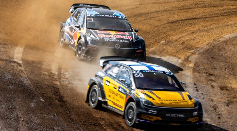 Niclas-Gronholm-leads-Johan-Kristofferson-at-Turkey-RX-Rallycross-2024